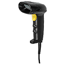 NEDIS barcode reader/ CMOS/ wired/ 1D linear/ 2D/ QR/ USB powered/ USB 2.0/ black