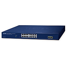 Planet GS-2210-16T2S WEBsmart L2 switch, 16x1Gb, 2x1Gb SFP, QoS