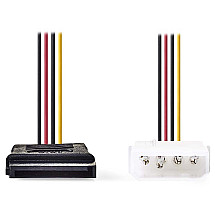 NEDIS internal power adapter cable/ 15-pin SATA socket - Molex plug/ multiple colors/ box/ 15cm