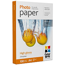 COLORWAY photo paper/ high glossy 230g/m2, A4/ 100 pieces