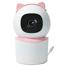 IMMAX NEO LITE SMART Security indoor camera BABY, 355° 50°, P/T, Wi-Fi, 4MP, pink, TUYA