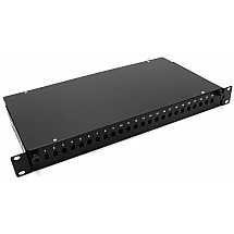 19" optical switchboard, 24 ST/FC ports, extendable