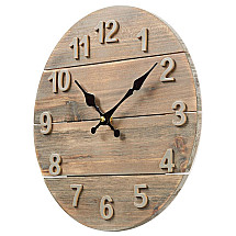 NEDIS wall clock/ diameter 300 mm/ wood/ brown-beige