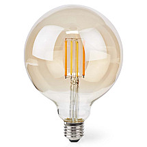 DAMAGED PACKAGING - NEDIS Wi-Fi smart LED filament bulb/ E27/ G125/ 7W/ 230V/ 806lm/ warm white/ 1800 - 3000K/ dimmable