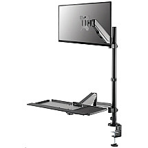 Neomounts DS90-325BL1 / desk mount / workstation / sit-stand / monitor, keyboard and mouse