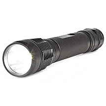 NEDIS LED flashlight/ battery powered/ 4.5 V DC/ 10 W/ 500 lm/ range 250 m/ black