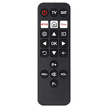 NEDIS pre-programmed universal remote control for seniors/ 2 devices/ compatible with all TVs