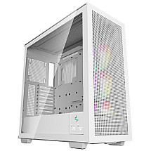 DEEPCOOL case MORPHEUS / two-chamber / modular / ATX+ / 3x140mm ARGB fans / 4xUSB / USB-C / digital. display / white