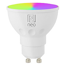 IMMAX NEO SMART LED bulb GU10 4.8W RGB+CCT color and white, dimmable, Zigbee, TUYA