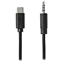 NEDIS USB-C adapter/ USB-C plug - 3.5 mm jack plug/ black/ bulk/ 1m