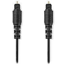 NEDIS optical audio cable/ TosLink plug - TosLink plug/ black/ bulk/ 1m