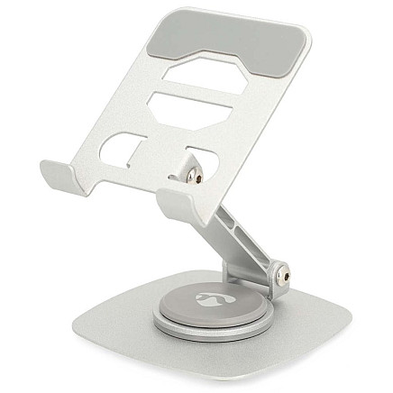 NEDIS phone stand/ universal/ Full Motion/ 360 ° rotation/ aluminium/ silver