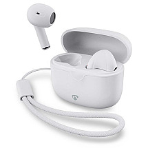 NEDIS wireless headphones + microphone/ TWS/ BT/ 94 dB/ 16 hours battery life/ voice control/ charging case/ USB-C/ white