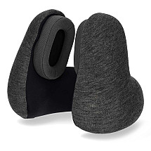 NEDIS wireless headphones + microphone/ Over-Ear/ BT/ travel pillow/ 11 hour battery life/ voice control/ USB-C/ anthracite