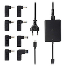 NEDIS universal laptop adapter/ 100 W/ 5 / 9 / 12 / 15 / 20 V DC/ 3.0 / 5.0 A/ USB-C