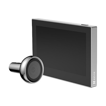 Ezviz Smart door peephole with HP2/ Wi-Fi/ 2K/ 4,3 monitor/ power supply and battery/ black