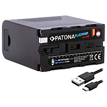 PATONA battery for photo Sony NP-F970/F960/F950 10500mAh Li-Ion Platinum USB-C charging with PD20