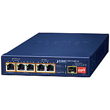 Planet BSP-115HP-5A Hybrid PoE solar switch, 5x 1Gb, 1x SFP, 1x PoE++ 802.3bt, 2x 802.3at, 2x at/passive, -20~65°C