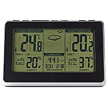 NEDIS weather station WEST400B/ indoor and outdoor/ digital/ wireless weather sensor/ weather forecast/ time/ LED/ alarm clock