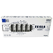 TESLA SILVER+ AAA alkaline battery (LR03, micro-pencil, paper box) 10 pcs