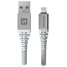 Swissten data cable Kevlar USB / Lightning 1.5 m white