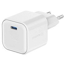 SWISSTEN NETWORK ADAPTER GaN 1x USB-C 35W POWER DELIVERY WHITE