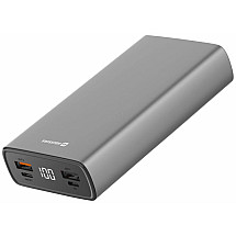 SWISSTEN ALUMINUM POWER BANK 20000 mAh 20W POWER DELIVERY GRAY