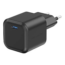 SWISSTEN NETWORK ADAPTER GaN 1x USB-C 20W POWER DELIVERY BLACK