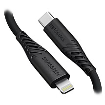 Swissten data cable Soft silicone USB-C / Lightning 1.5 m 60W black