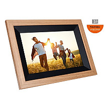 DAMAGED PACKAGING - Rollei photo frame WiFi 105/ 10.1" diagonal/ 8GB/ 1W/ Frameo APP/ Wood/ Brown