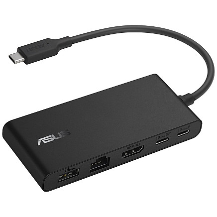 ASUS DC201 Dual 4K USB-C Dock, male: USB-C; female: HDMI, USB-A/C, RJ-45, Power Delivery: 100W