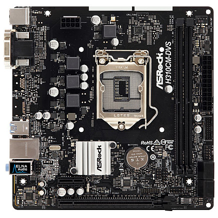 Asrock H310CM-DVS / Intel H310 / LGA1151 / 2x DDR4 DIMM / DVI-D / VGA / mATX