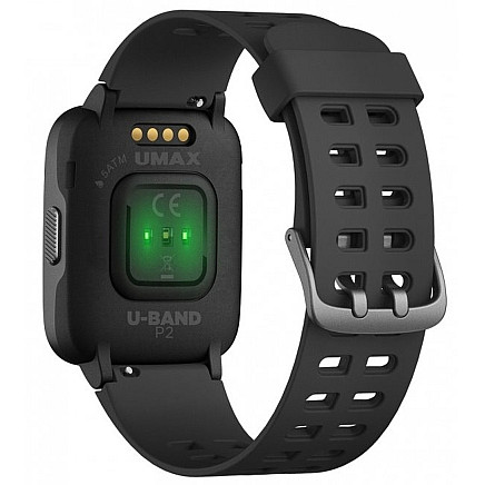 UMAX Smart Watch U-Band P2 Black/ 1.3 IPS/ Bluetooth 4.2/ NRF52840/ ATM5/ iOS 8.0 +/ Android 4.3 +/ App Verefit Pro