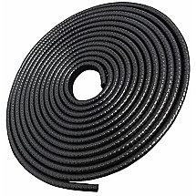 Flexible and Durable Car Door Protection Plate with Perforations - 5m, Black: Easy Installation, Ideal for Narrow Parking Spaces and Garages, Effective Door Protection from Scratches and Damage