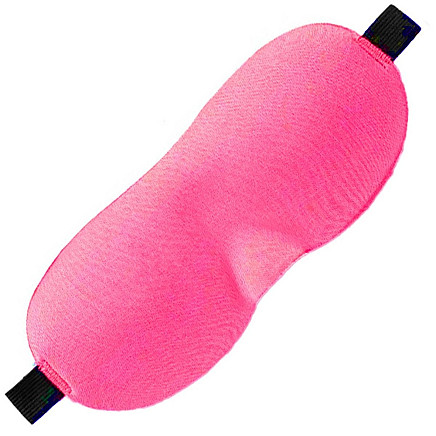 3D Comfort Sleeping Eye Mask - Unisex, Pink, Breathable Material, Light Insulating, Universal Size, Velcro Closure - Ideal for People Sensitive to Light