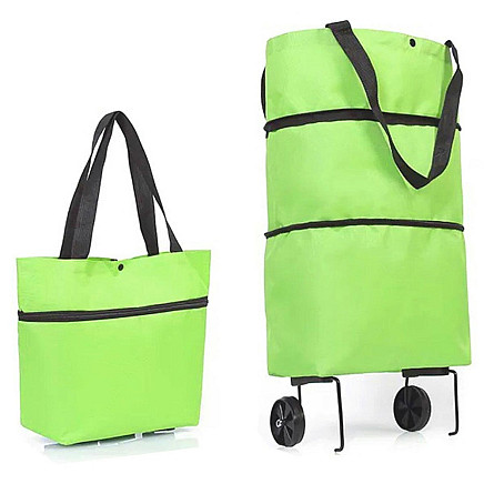 AG392 FOLDING TOTE BAG GREEN