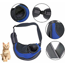 Comfortable and Durable Pet Carrier Bag with Ventilation System and Adjustable Shoulder Strap - Ideal for Pets up to 10kg