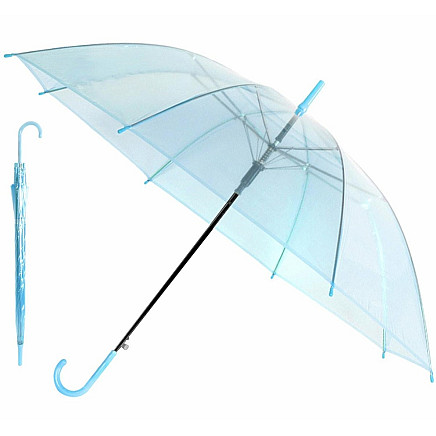 BQ13B UMBRELLA TRANSPARENT BLUE