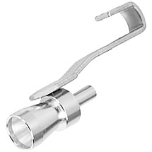 Steel Whistle with Turbo Engine Effect Sound - Silver, Size S, Suitable for engines with Medium Exhaust Diameter (32-43mm) - Enhances Car Sound, No Mounting Screws Included