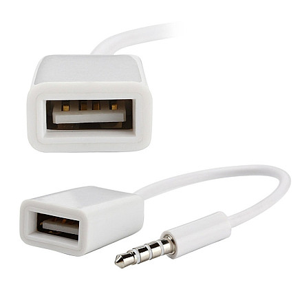 USB A tipa sieviete - 3,5 mm 4 pin stereo adapteris