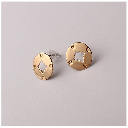 GOLD WIND ROSE EARRINGS