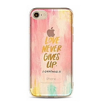 CASE FOR IPHONE 5/5S - LOVE NEVER GIVES UP ETUI16WZ7