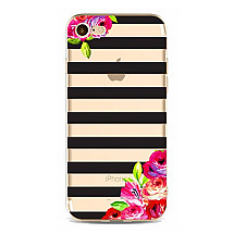 CASE FOR IPHONE 5/5S - FLOWERS AND STRIPES ETUI16WZ13