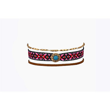 BOHO CHOKER NECKLACE AZTEC FESTIVAL N528