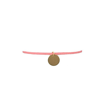 STRAP CHOKER NECKLACE - PINK N530R