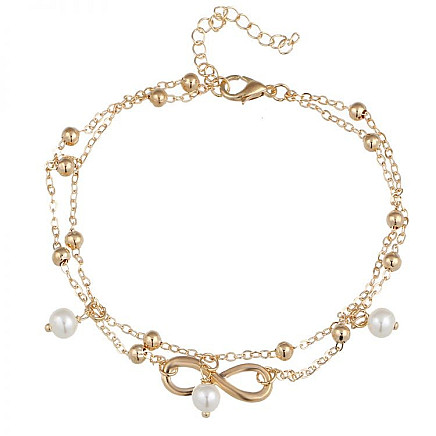 INFINITY GOLD ANKLE BRACELET B434Z