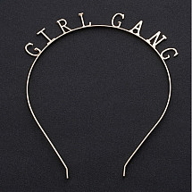 Girl gang gold hairband O154