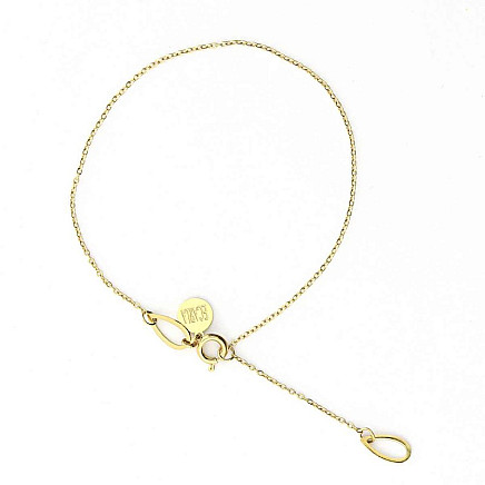 Surgical steel bracelet plated with BST977 gold