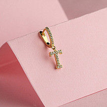 Gold-plated letter T earring KST1683T