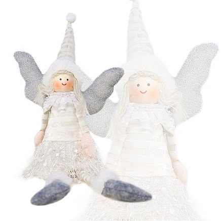 CHRISTMAS ANGEL CHRISTMAS sitting 38 cm MADE OF PLUSH ASN03B